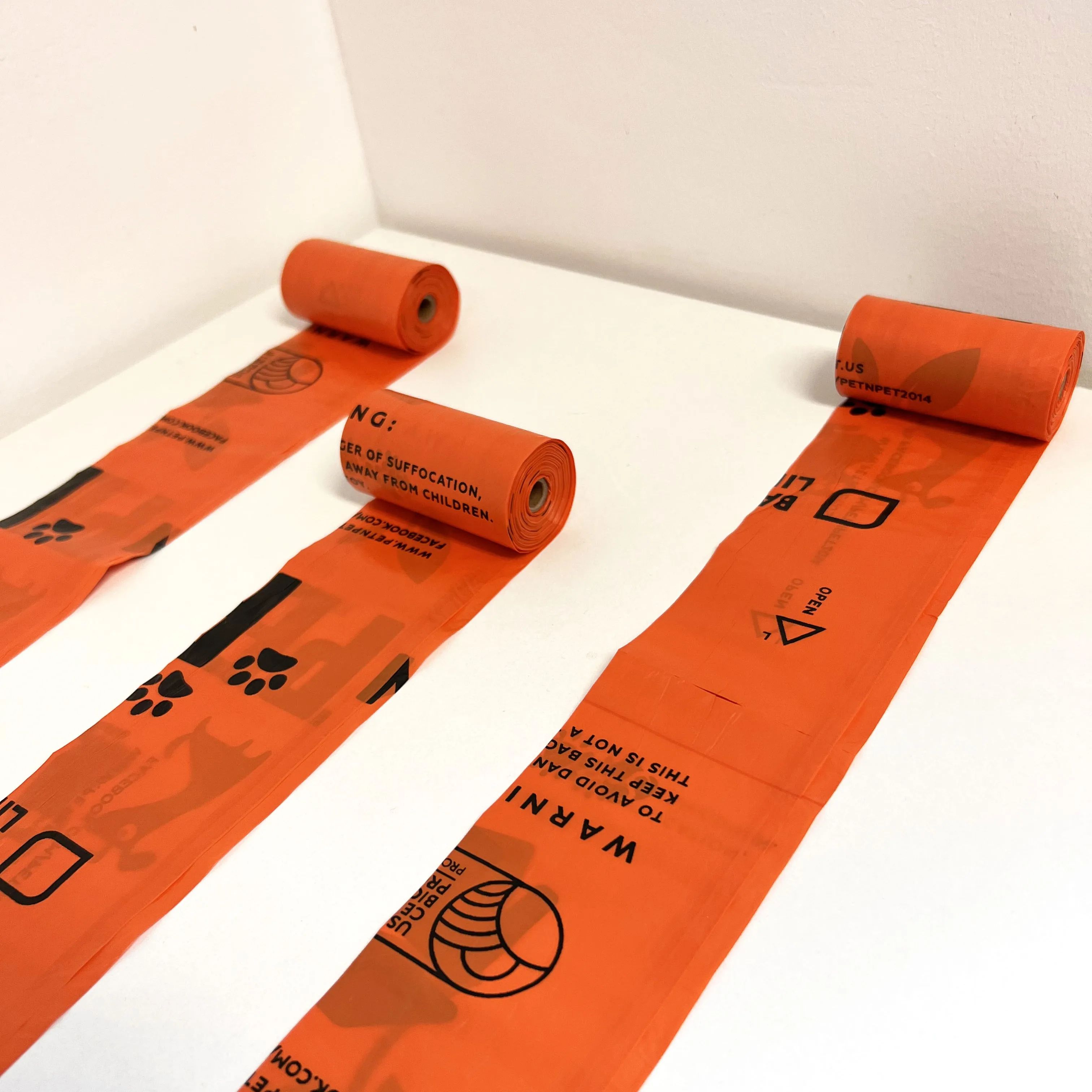 Eco Friendly Pet Supplies Pet Dog Poop Bags Biodegradable Compostable Dog Waste Bags with Dispenser Dog Excrement Bags