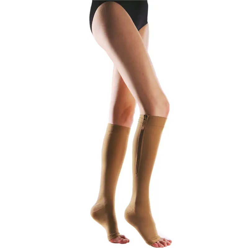 Rongrong  women zipper compression socks for nurses women and men