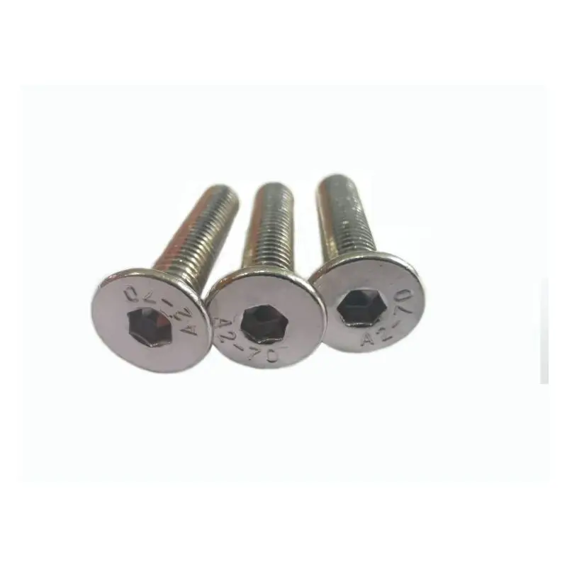 
Factory cheap price accessories Stainless steel countersunk head hexagon socket screw 