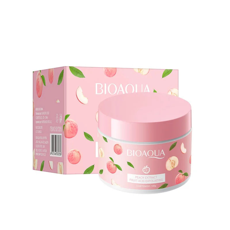 Wholesale Oem Odm Obm Organic Fruit Strawberry Peach Exfolianting Whitening Moisturizing Face And Body Scrub