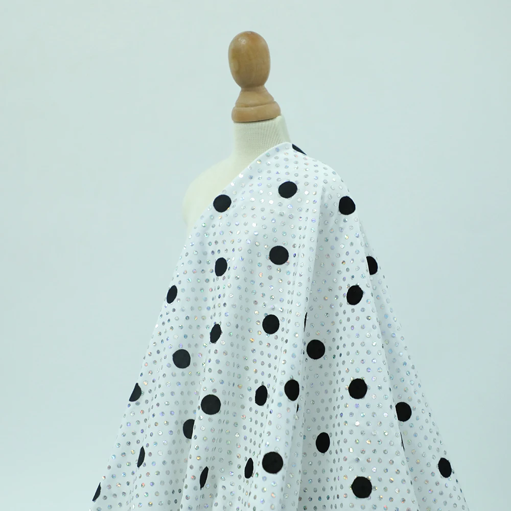 Shiny New Blue Korea Velvet Hologram 90%Poly+10%Spandex, Stretch,High Quality Sewing Decoration,Dance wear,Dress Luxury Skirt