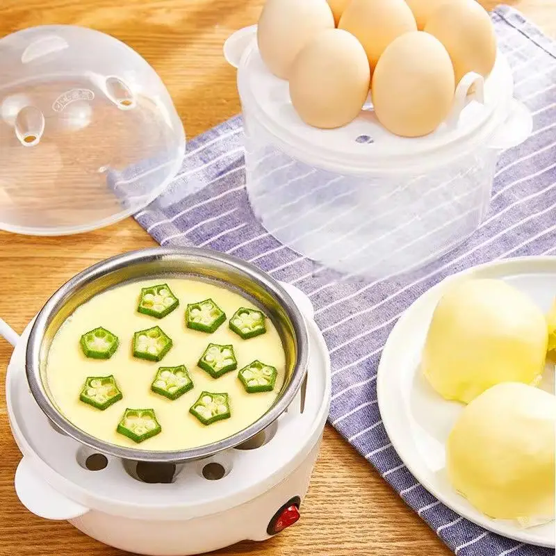 Egg Cooker Automatic Power Off Home 7 Eggs Multi-Functional Steamed Egg Boiled Machine Cooking Breakfast Machine