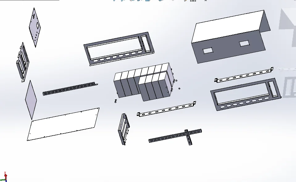 Custom galvanized Case Battery Box Sheet Metal Waterproof Electronic 5.25 In Enclosure