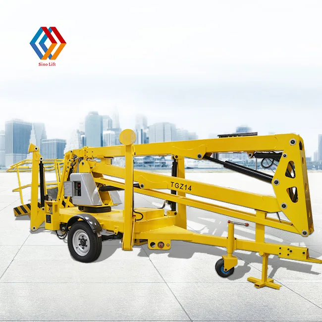 Lifts hydraulic trailer boom platform lifting aerial work