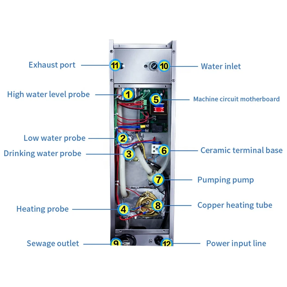 
10L Timing Fixed Temperature Quantitative Commercial Intelligent Microcomputer Stepwise Electric Hot Water Boiler 
