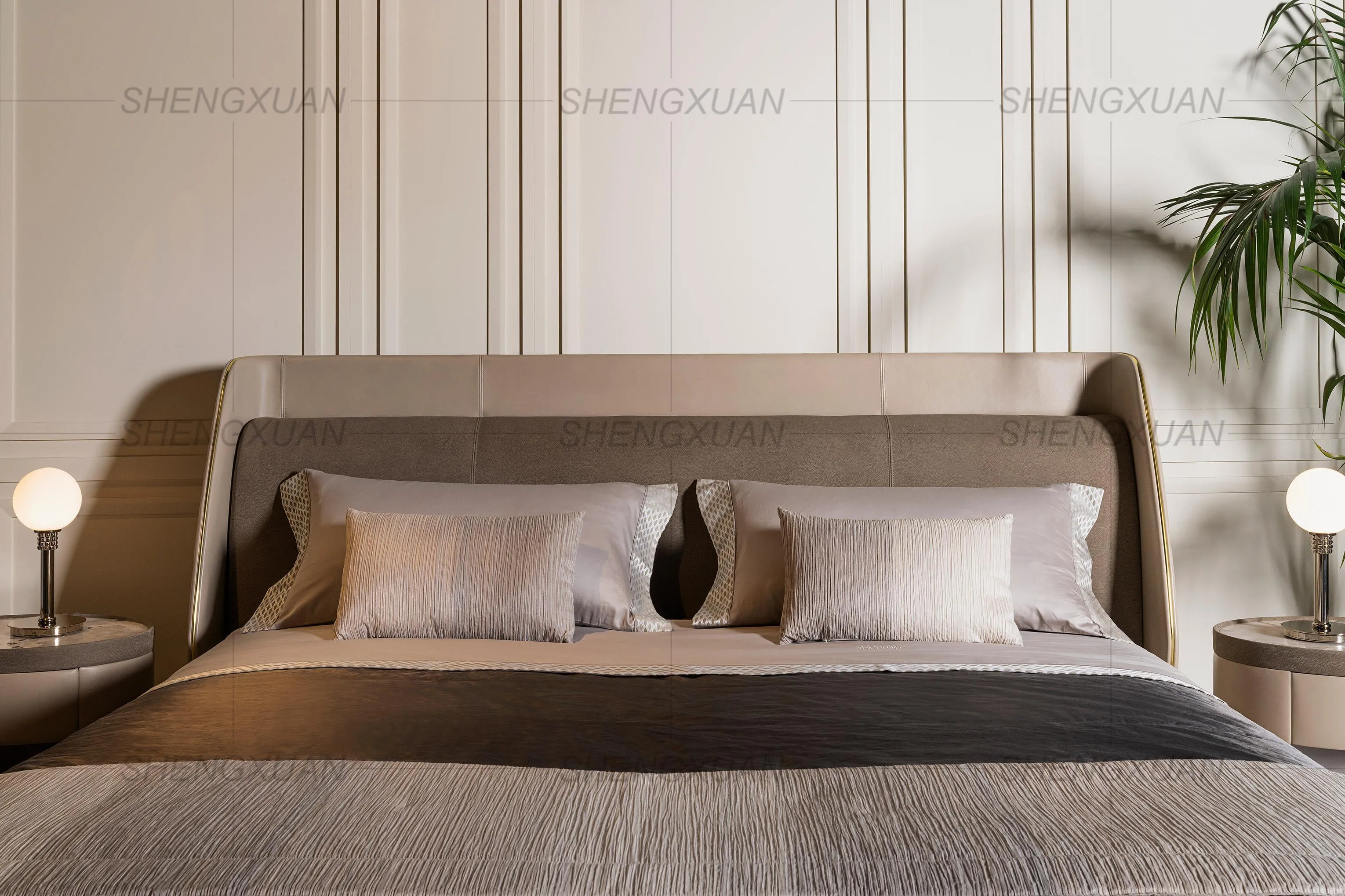 Italian King Bed Sets Luxury Bedroom Queen Size Bed With Frame And Mattress Bed Furniture Modern