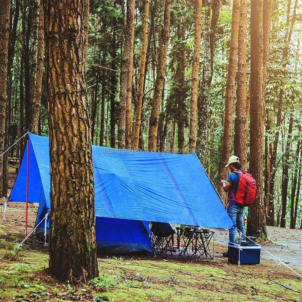 Outdoor White PE Tarpaulin Garden Gazebo Canopy Awnings Furniture Car Truck Cover Tarps Camping Tent Rain Fly pe Tarpaulin