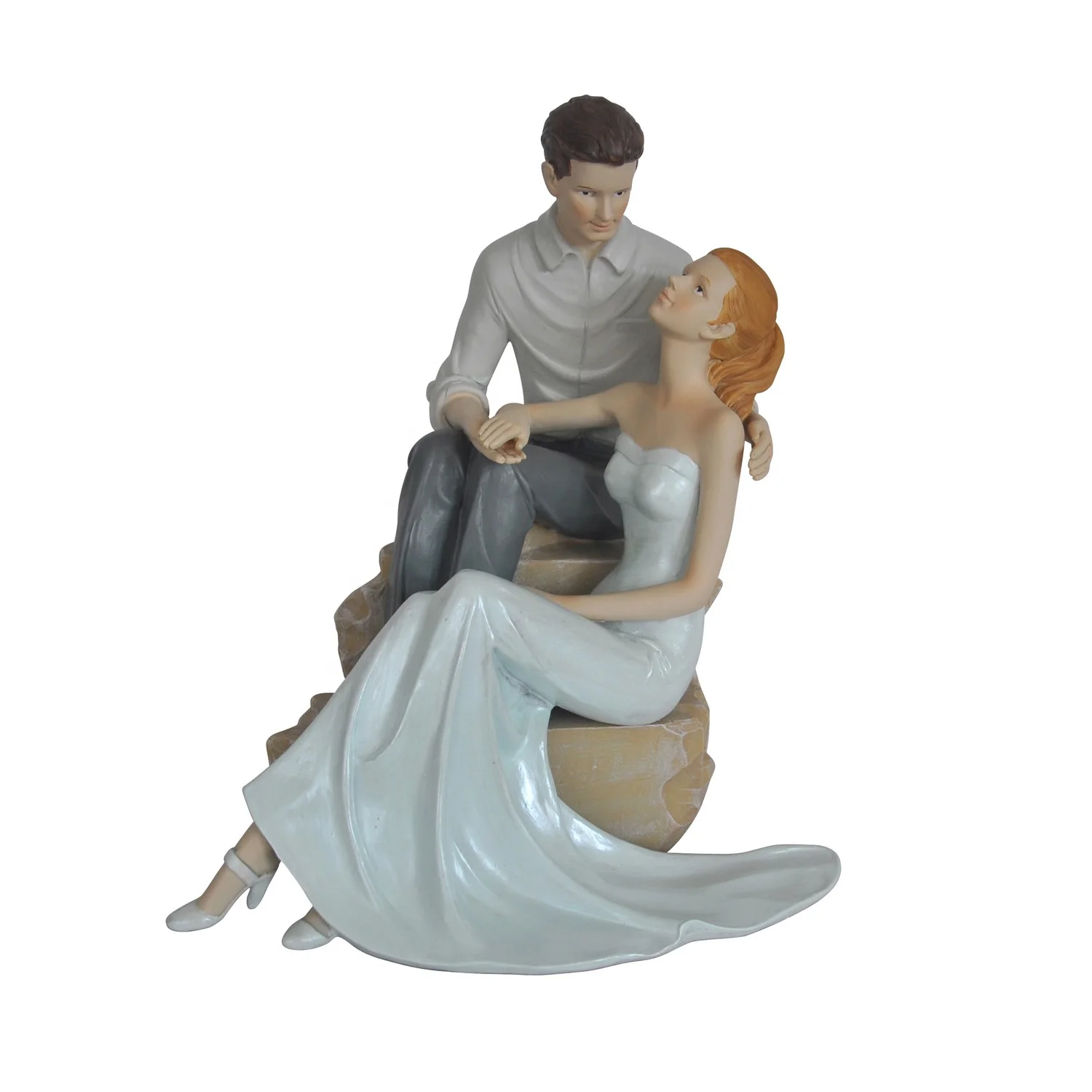 
Whole sale Polyresin Sweet Wedding Lover figurine for Home Decoration or gift 