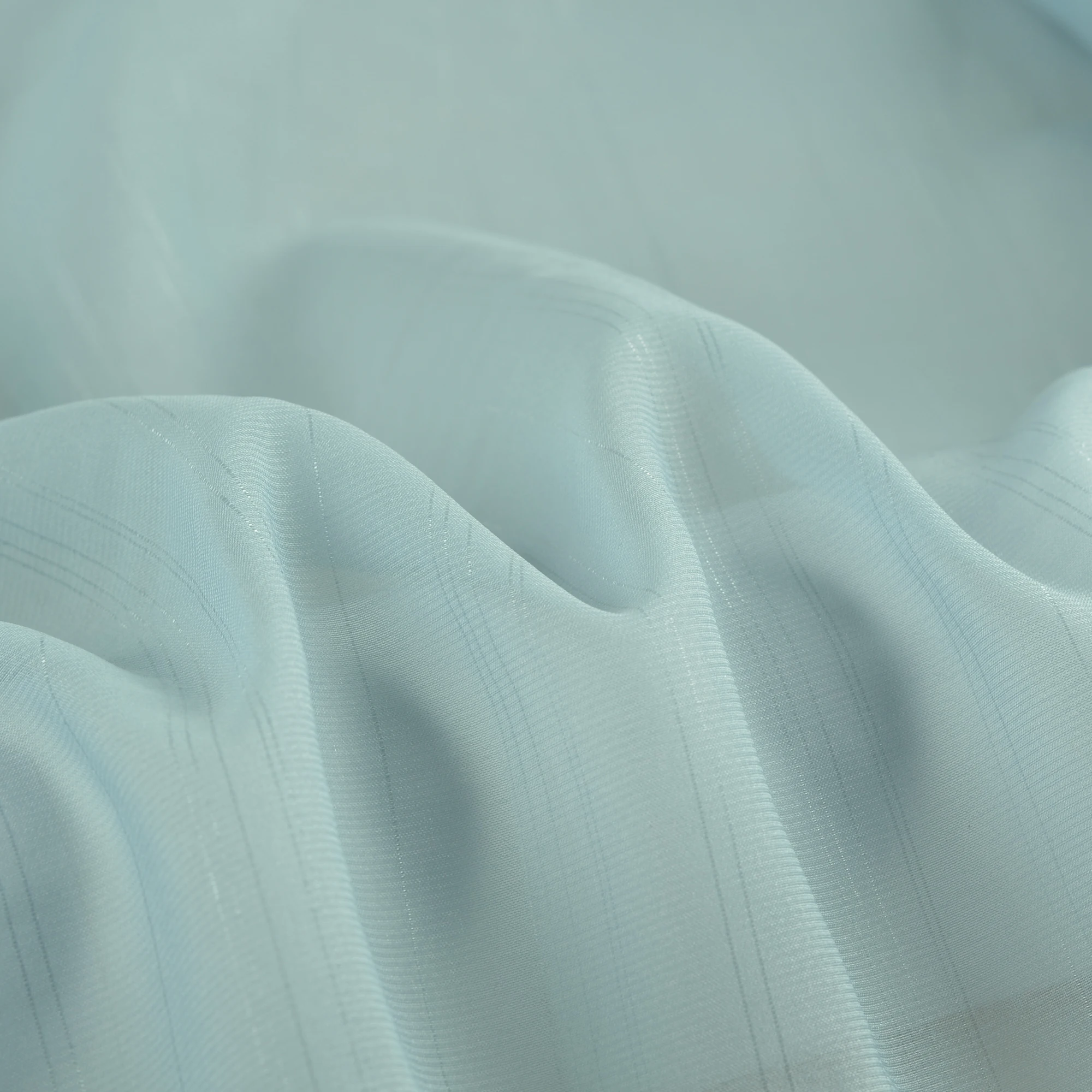 Irregular stripe bright silk organza polyester organza fabric wholesale breathable skirt blouse dress fabric