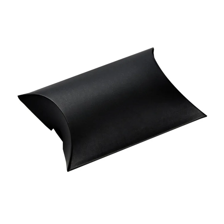 Custom logo  kraft paper pillow packaging box for Jewelry extension packaging