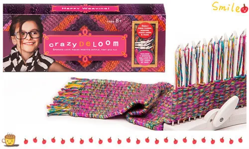 Knitting Loom Tool Kit Set of Circular Round and Long Rectangular Loom with Picks, kids knitting loom