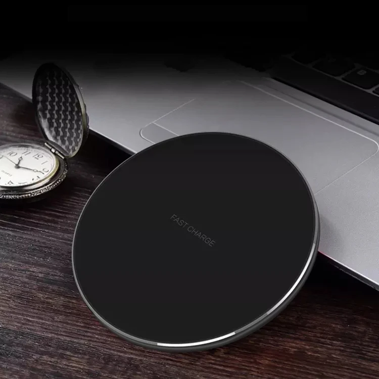 For iPhone 12 Trending QI 10W Wireless Charger For IPhone X 2021 Factory Fast Round Wireless charger portable charger