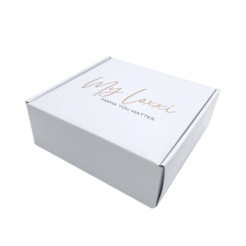 Custom Logo Luxury White Paper Mailing Packaging Boxes Corrugated Cardboard Carton Shipping Mailer Boxes