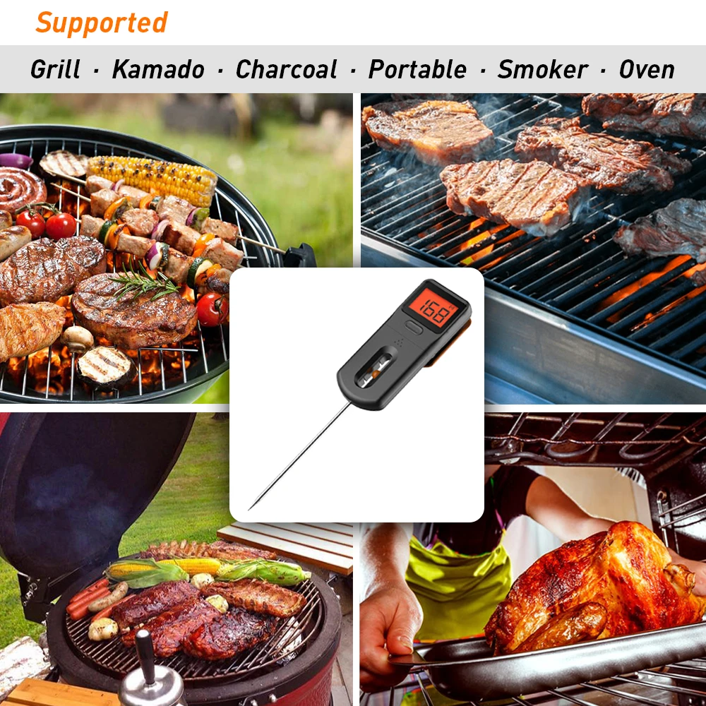 Digital Termometro De Carne Instant Read Temperature Meat Candy Milk Coffee Thermometer For Kitchen Cooking Fast MiniX2