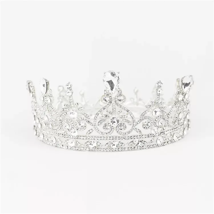 Модные свадебные тиары со стразами и кристаллами в европейском стиле, женские тиары для выпускного вечера, Свадебные короны невесты, тиары