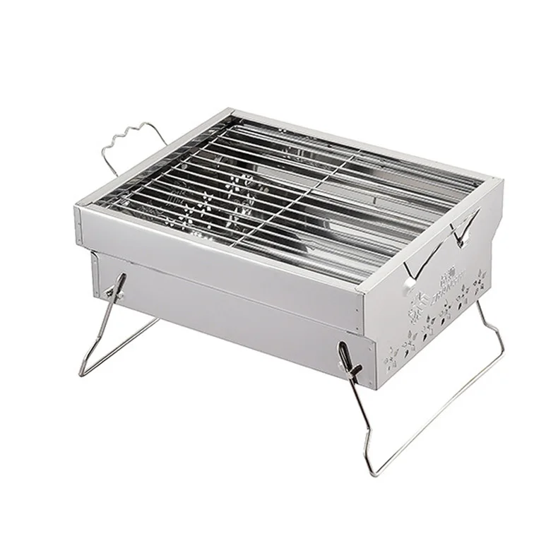 OEM Factory foldable portable bbq stainless steel roaster korean  rotisserie barbecue grill charcoal