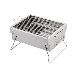 OEM Factory foldable portable bbq stainless steel roaster korean  rotisserie barbecue grill charcoal
