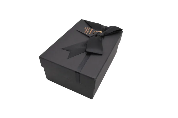 Custom Design Black Box High-end Custom Black Matte Personalized Postage Packiging Box Best Man Gift Box for Ties Belts Bracelet
