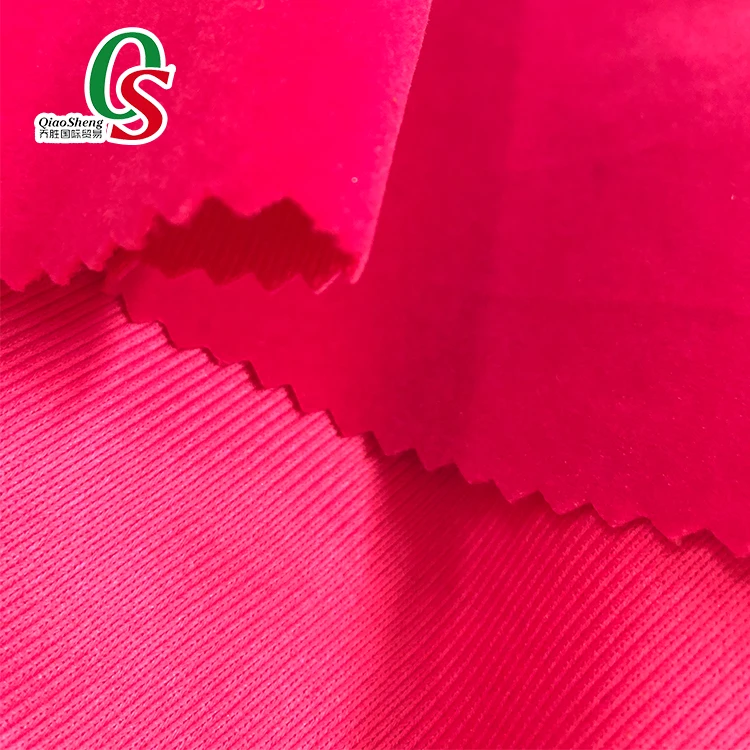 Single side 100% nylon warp knitting velvet flock fabric for shoes,jewelry package