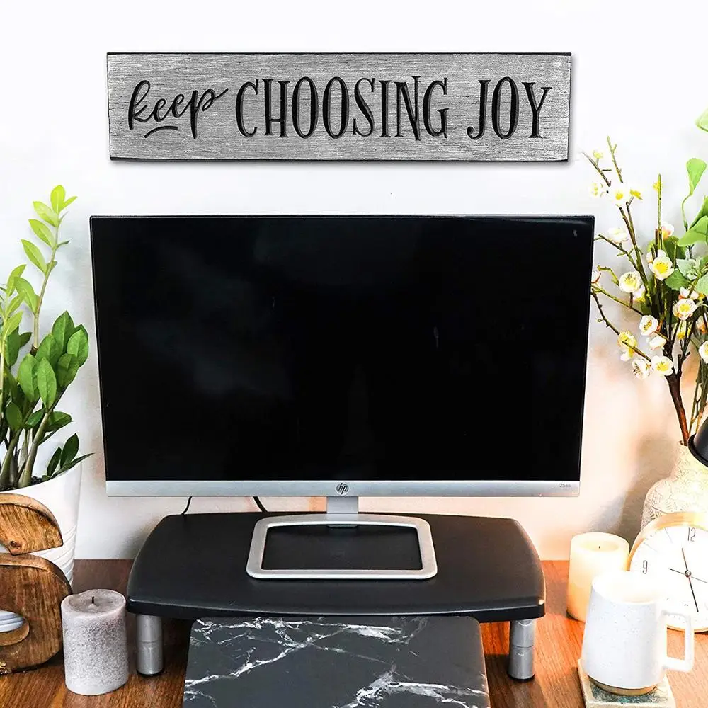 Продолжение выбора Joy вдохновляющие цитаты серый настенный художественный Декор