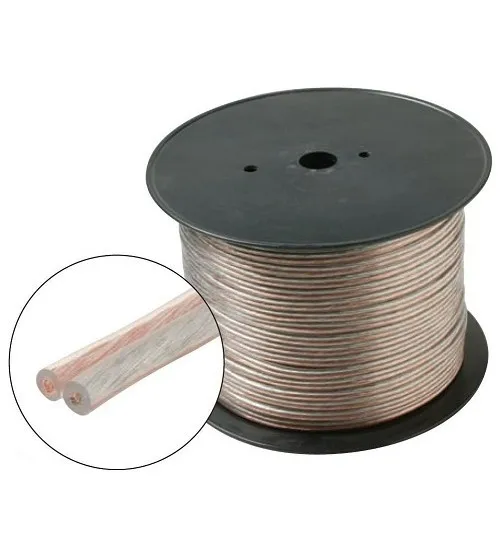 2C Transparent Speaker Wire Hotsale High Performance Audio Cable Use To Home Theater Cable