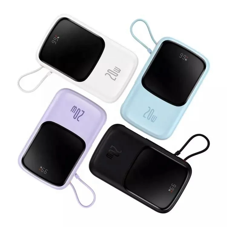 2022 Fast Quick Charge LED Display Fast Charging Power Bank 10000mAh 20W External Phone Battery Pack