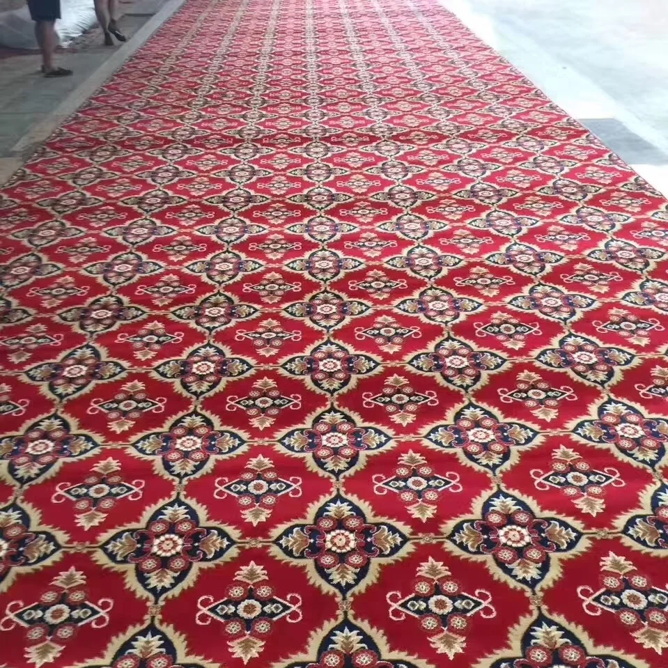 
China Tianjin woven wilton wall to wall carpet for hotel 