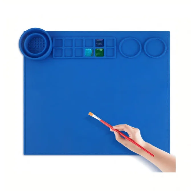 Silicone painting graffiti pad oil painting pad handmade erasable washable art painting pad palette