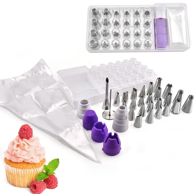 38pcs Baking Pastry Tool Pastry Tools Bakeware Confectionery Bags Nozzles Confectionery