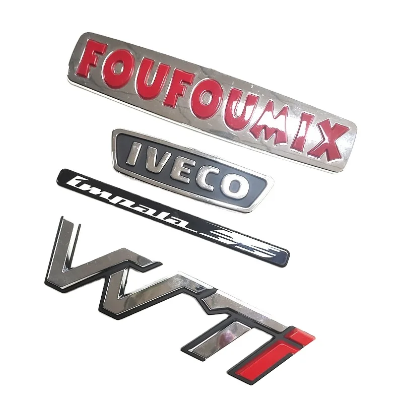 Custom Metal Professional Custom 3d Plastic ABS Logo Chrome Car Badge Auto Emblem Car Grille Badge Emblem Custom Car letters
