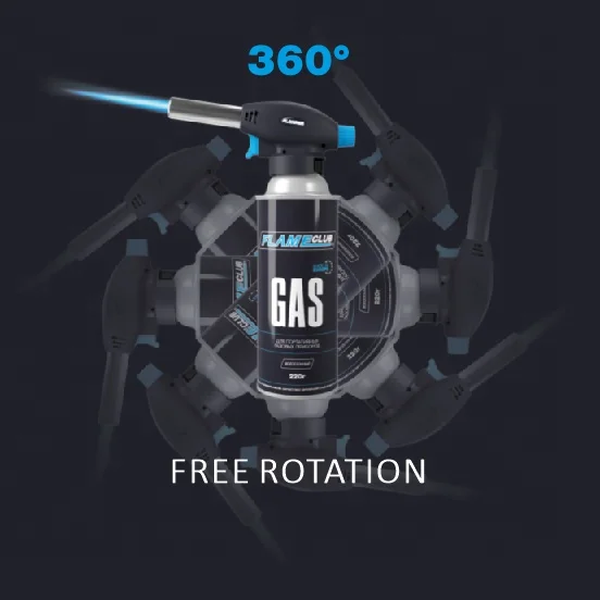  Free Rtation Portable Flamethrower Flame Butane Gas Blow Welding Torch Spray