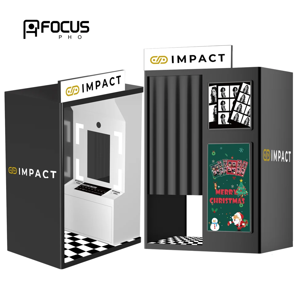 JLJ Korean Photo Booth Vending Machine All-in-one Portable Self-service Photo Booth Coin Operated Led Photo Booth