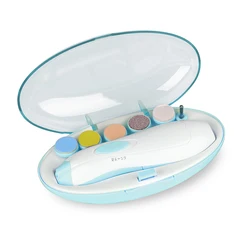 Electric Baby Nail Clipper Cutter Trimmer Scissors Kit Kid Infant Adult Newborn Nail Care Manicure File Drill With Light