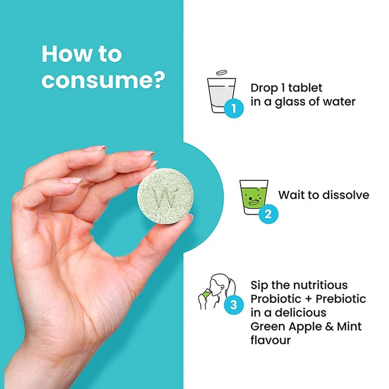 Профессиональные услуги OEM частная торговая марка пищеварение поддержка детоксикации пробиотики шипучий таблетки