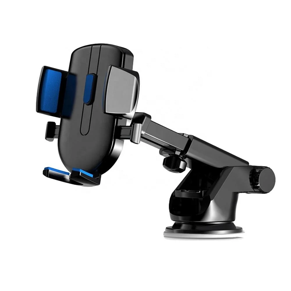 Vnew Auto lock mobile holder silica gel sucker extension rod mobile phone holder navigation 360 degree rotation car holder