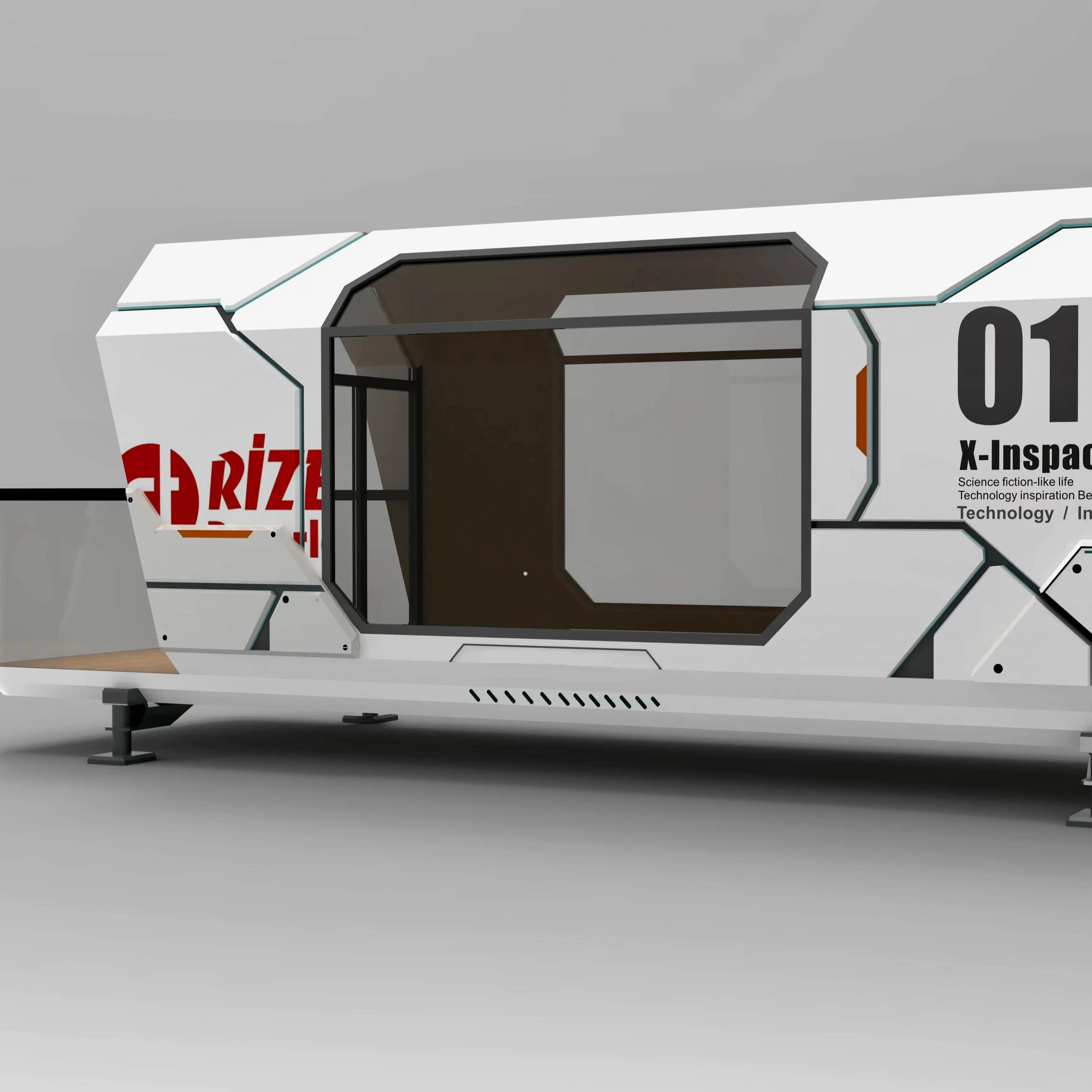 Hot products modern luxury prefabricated steel structural mobile building aluminum alloy space capsule cabin home tiny house