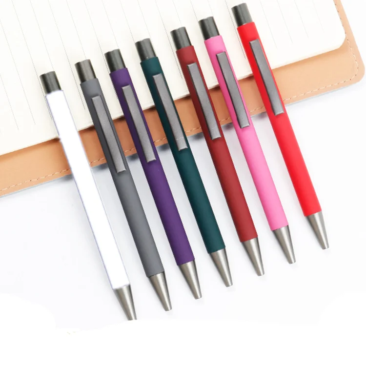 Wholesale Bright Color Custom Logo Gel Ink Pens 0.5mm Plastic Pens with Pen Clip