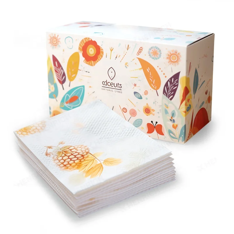 Original High Quality Recycled Pulp Paper Napkins Paper Box Sanitary Napkin Paper Napkins For Bars