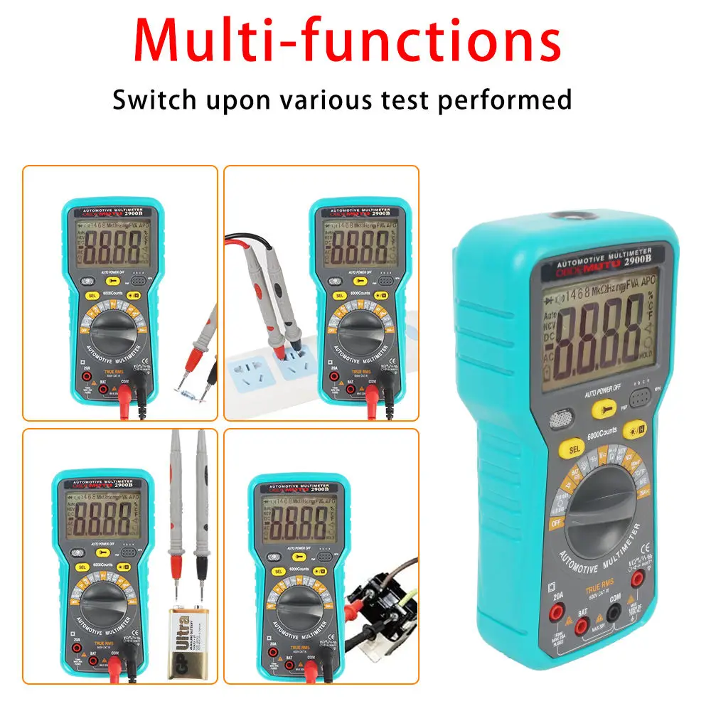 MST-2900B Automotive Digital Multimeter With Rotational Speed Measurement