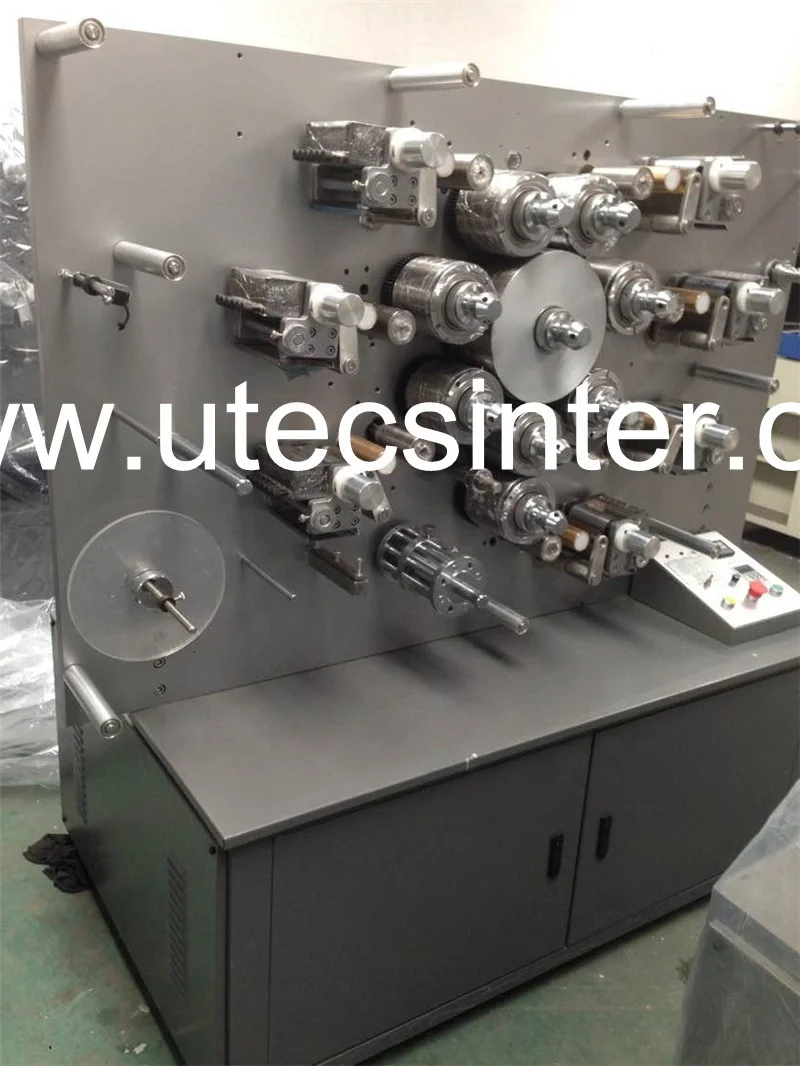 UGS1004 4 Color Automatic Rotary Fabric Trademark Ribbon Printing Machine, Textile cotton webbing Letter Press Offset Printer
