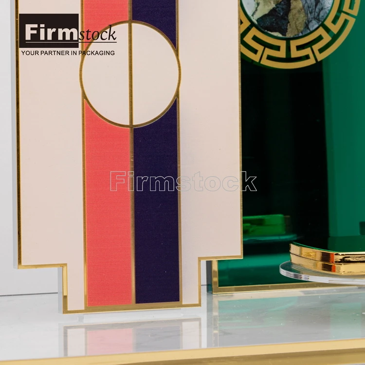 2022 New design marble lipstick skincare custom perfume bottle counter makeup small showcase