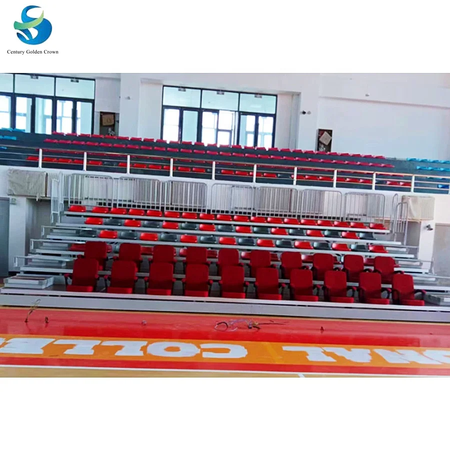 Best Price Low Backrest  Telescopic Bleachers Stadium Seats