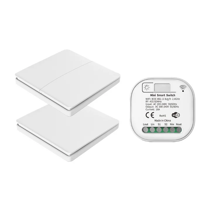 Smart Home Automation Switch Tuya App Timer Switch No Battery Light Switch Push Button Panel Work With Google Home Alexa