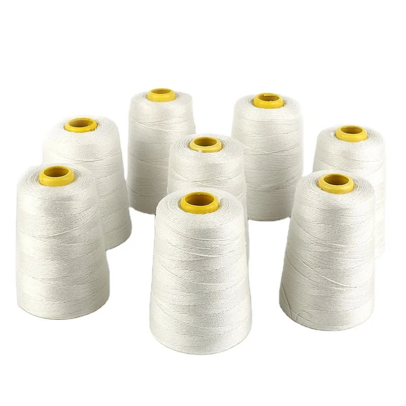 Cheap Sack Sewing Thread Polyester Yarn High Tenacity White 100% Polyester Bag Closing Thread