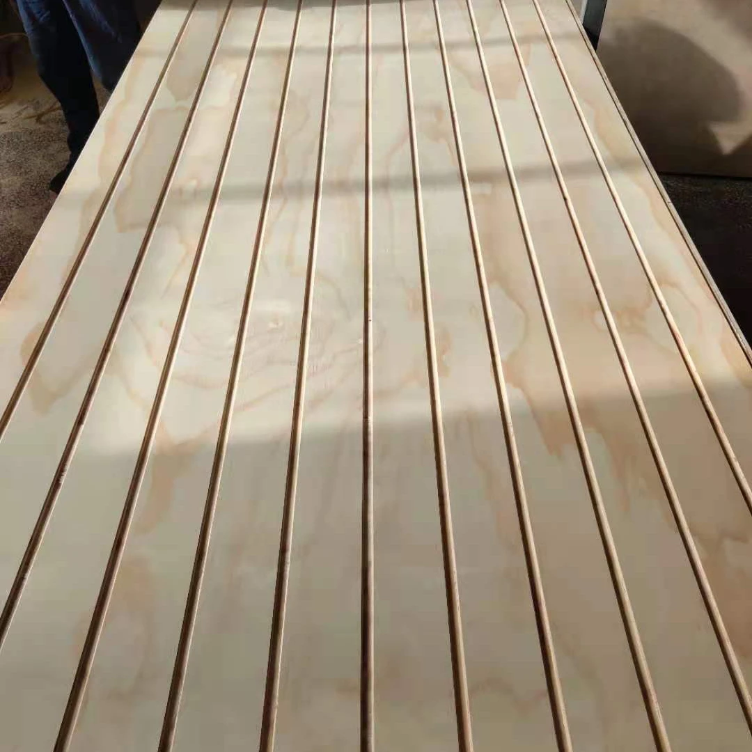 Tongue and Groove Pine Plywood Slotted Plywood Wall Panels