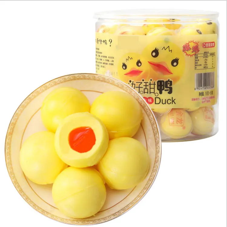 Professional Manufacture Cheap Novelty 3d Solid Duck Candy With Jam Filled