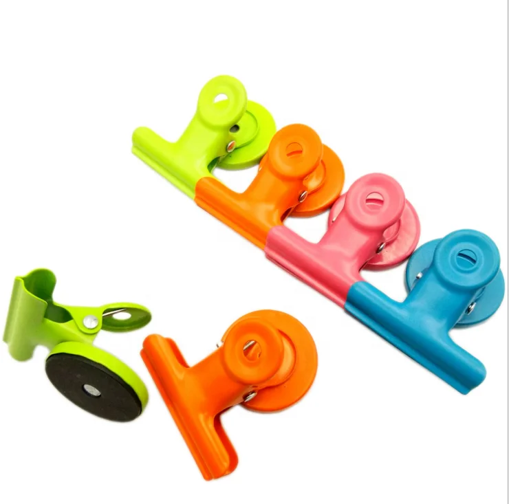
Cheap Colored Plastic Magnet Clip Magnetic Clips Paper Holder 