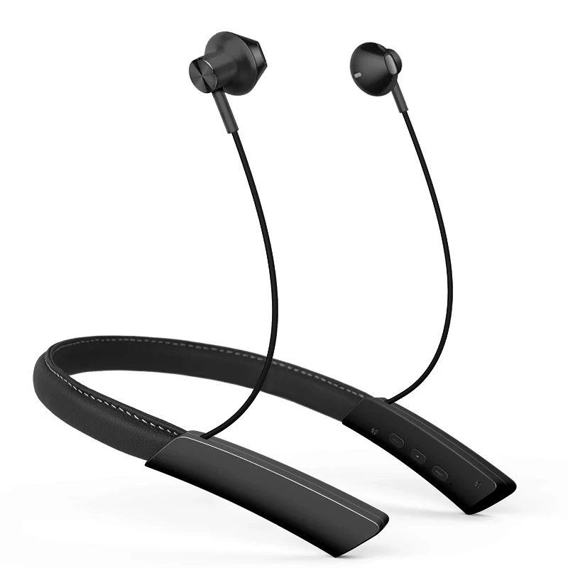 
Deep Bass Neckband Headset 40H Playtime Sweatproof Wireless Earbuds for Work at Home 