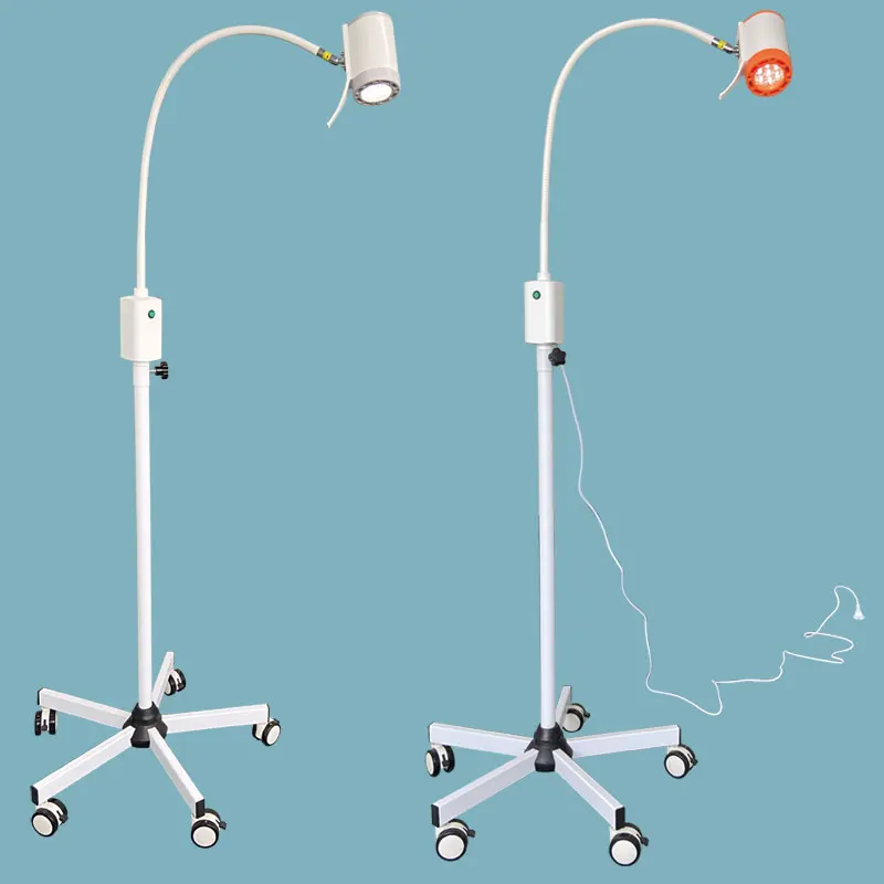 7 LED bulbs  Goose neck Medical Equipment LED minor Surgical Lamp Ks-Q7  Mobile type for ENT,gynaecology in Clinic, hospital