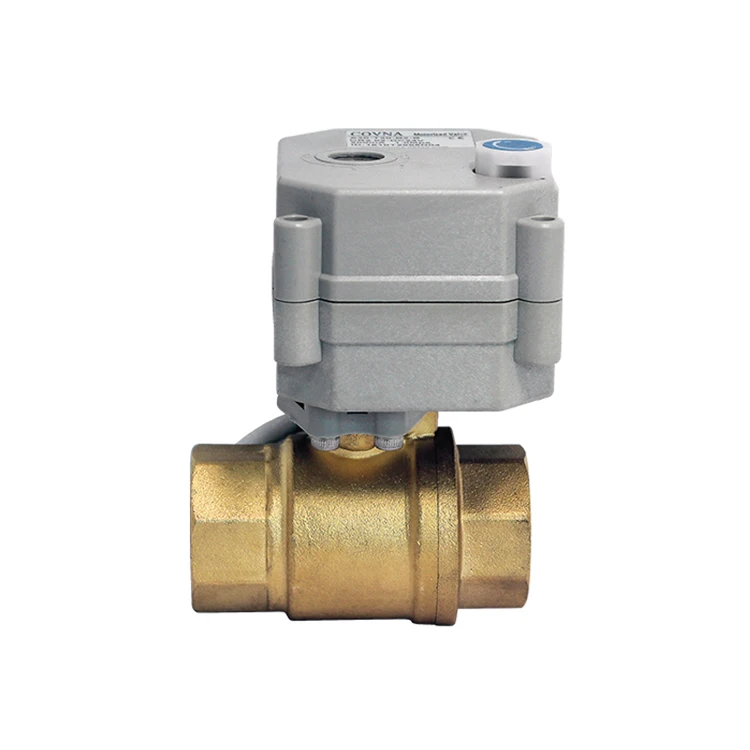 Refrigeration Parts 2 Way Ball Valve Water Control Valves Brass Stainless Steel Electric Water Motorized Valve